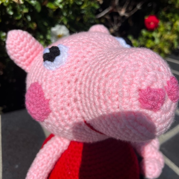 Hand Crocheted Peppa Pig Stuffed Animal Plushie! - Picture 17 of 17